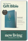 NLT Premium Gift Bible, Filament Enabled - soft leather-look, teal with cross